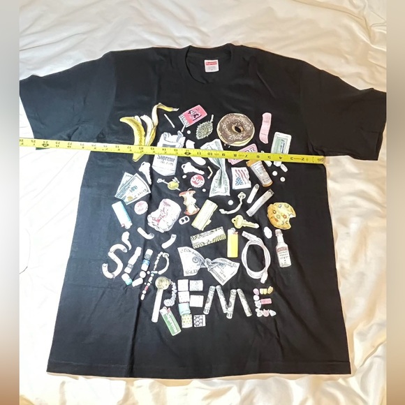 Authentic Supreme black trash tshirt - Picture 3 of 6